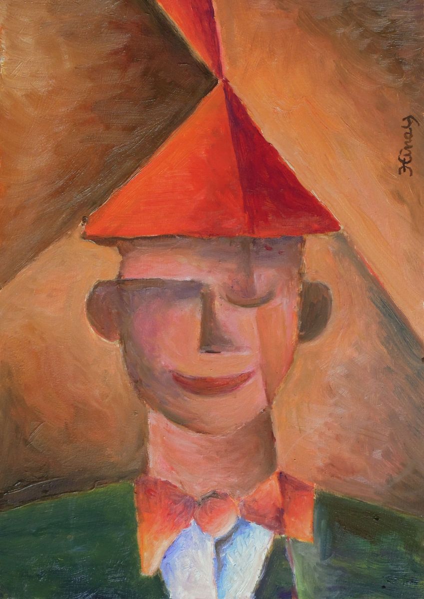 klaun - Jan Hinais - kubismus